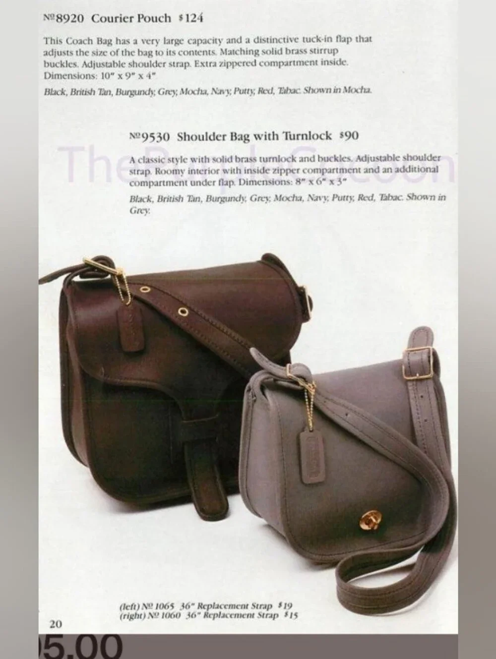 Coach NYC Vintage Small Shoulder Bag #9530